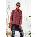 ladies jaquard print long sleeve sweater fashion pullover